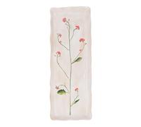Gisela Graham Stoneware Serving Platter, Meadow Flowers Pattern, 37cm, Floral Design, Glazed Finish
