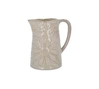 Gisela Graham Taupe Porcelain Floral Jug, Small