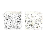 Gisela Graham Terrazzo Stone Square Pot Cover, Large