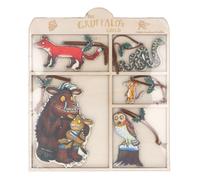 Gisela Graham The Gruffalo's Child Christmas Tree Decorations Natural Wood | Set of 5, Character Figures, Hanging Decorations, Officially Licensed