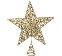 Gisela Graham Tree Topper 33 centimetre Gold Wire 5 Point Star