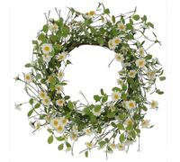 Gisela Graham White Artificial Daisy Decorative Wreath