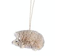Gisela Graham 12 x White Bristle Hedgehog Dec, 2as