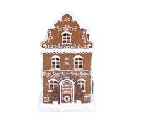 Gisela Graham White Iced LED Gingerbread Townhouse - Medium