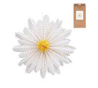 Gisela Graham White Paper Flower Hanging Decoration, 40cm