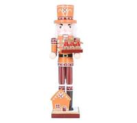 Gisela Graham Wood Gingerbread Nutcracker Ornament, 35cm, (36048RR)
