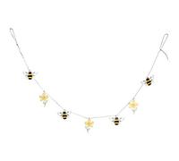Gisela Graham Garland Wooden Bee and Buttercup