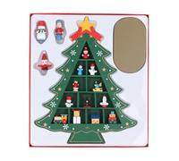 Gisela Graham Wooden Christmas Tree Cabinet with Decorations