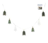 Gisela Graham Wooden Christmas Tree Garland - Festive Tree Design