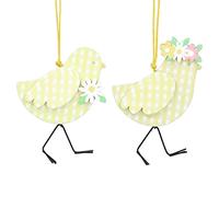Gisela Graham Wooden Floral Chick Easter Decoration