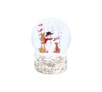 Gisela Graham Woodland and Snowman Musical Christmas Snow Globe