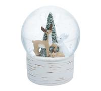 Gisela Graham Woodland Animals Christmas Snow Globe