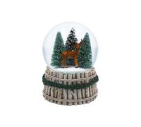 Gisela Graham Woodland Deer Musical Christmas Snow Globe