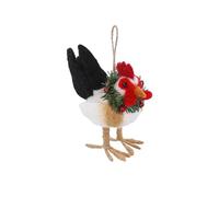 Gisela Graham Wool Hen 10x10x5cm Hanging Tree Decoration