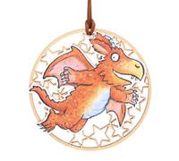 Gisela Graham Zog Wood Fretwork Christmas Tree Decoration, 10cm