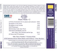 GISELHER KLEBE: POŠMA DRAMMATICO FOR TWO PIANOS AND ORCHESTRA NEW CD