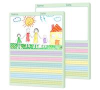 gisgfim 2 Pack Write Beginner Paper 200 Sheets Kindergarten Writing Paper for Kids Story Bulk Primary Notebook Back to School with Picture Space and Lines 8.5" x 11" for Handwriting Practice Creating