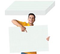 gisgfim 50 Sheets Large Graph Paper 24 X 36 in Graph Paper Pad 1/4 in Ruled Large Grid Sheet Blueprint Drawing Pad for Architect Designer Mathematician Draftsmen(Yellow Green)