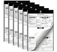 gisgfim 6 Pads VFR Notepad for Pilot Kneeboard Pilot Logbook Professional Knee Board Aviation Airplane Accessories for Flight Bag Addition to The Aviation Knee Board Great Gifts for Students & CFIs