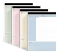 gisgfim 8Pack Colored College Ruled Paper Cornell Notes Notebook 8.5 x 11 Inches 50 Sheets Per Pad College Ruled Taking System for Office School Teacher Student College Business Home