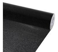 gisgfim Glitter Bulletin Board Roll Sparkle Bulletin Board Background Glitter Poster Paper Gift Wrapping DIY Art Crafts Non Fading Wallpaper for Home Office Classroom Decoration 16" x20ft, Black