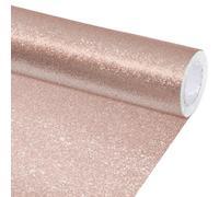 gisgfim Glitter Bulletin Board Roll Sparkle Bulletin Board Background Glitter Poster Paper Gift Wrapping DIY Art Crafts Non Fading Wallpaper for Home Office Classroom Decor 16" x20ft, Blush