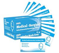 gisgfim Medical - Surgical Flash Cards Medical Nursing School Essentials Review Exam Flash Cards Double-Sided Professional Study Tool School Supplies & Gifts for Medical Students Test Prep