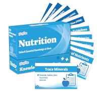 gisgfim Nutrition Flash Cards Medical Nursing School Essentials Review Exam Flash Cards Double-Sided Professional Study Tool School Supplies & Gifts for Medical Students Test Prep