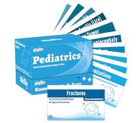 gisgfim Pediatrics Flash Cards Medical Nursing School Essentials Review Exam Flash Cards Double-Sided Professional Study Tool School Supplies & Gifts for Medical Students Test Prep
