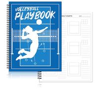 gisgfim Volleyball Playbook Notebook 8.5x11 Inches Volleyball Practice Planner Coaches Journal Coaching Drills Accessories Equipment Gift Plan and Review for Players Student Enthusiasts with 60 Sheets