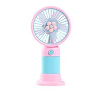 Gishbjka 2-In-1 Cute Fan Phone Stand Portable with Strong Airflow & Stable Support for Summer Cooling & Movie Watching B