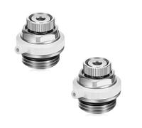 Gishbjka 2Pcs Fully Automatic Air Vent Auto Cut-Off Self Bleeding Radiator Valve 1/2inch for Heating Systems