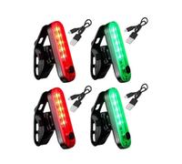 Gishbjka 4 Pcs LED Boat Navigation Light Type-C Charging Sailing Signal Lamp 4 Mode Waterproof Safety Warning Light
