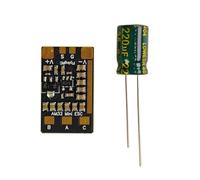 Gishbjka 6-26V Single Unit Mini AM32 ESC 2-6S 40A 32-Bit Electronic Speed Controller for FPV Drone RC Car Model No Cables