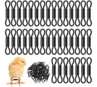 Gishbjka Adjustable Chicken Leg Band, for Baby Chick 150 Pieces Hobble Braces, Poultry Spraddle Leg for Newborn Chicks of 1 to 3 Days