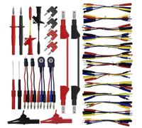 Gishbjka Automotive Circuit Test Leads Kit Terminal Test Kit Multimeter Test Leads Kit with Back Probe Kit Black Carry