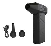 Gishbjka Black for Car Vehicle Snow Removal and Home Cleaning Turbo Blower 130, 000 RPM Mini Handheld with 2 Nozzles