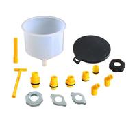 Gishbjka Car Radiator Coolant Filling Funnel Kit Spill Proof Cooling System Tool Filling Funnel Spout Pour Oil Tool,15PCS/Set