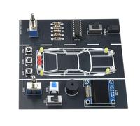 Gishbjka DIY Soldering Practice Kit Car Driving Simulator Electronic Project for Students Welding Practice with DIY Parts