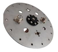 Gishbjka Field Station Antenna Base BNC Block Terminal Antenna Steel Disk Shortwave Antenna Support Tripod Light Stand