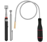 Gishbjka Flexible Magnetic Pickup Tool Magnetic Pick Up Tool Extendable Magnetic Handheld Stick