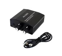 Gishbjka Ground Noise Isolation Amplifier Audio Mix Distribution 3.5mm Stereo Ground Noise Isolator 2 in2 Out Noise Isolator