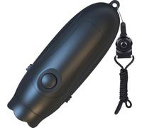 Gishbjka Loud Coaching Aid: 9V Battery Electronic Whistle with 3 Adjustable Tones and Sound Settings, Black