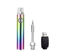 Gishbjka Mini Soldering Iron 510 Thread 350mAh USB Rechargeable with Soldering Iron Tip 3-Level Voltage Soldering Iron Pen Colore