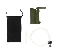 Gishbjka Outdoor Mini Portable Water Filter Pump High, Ideal for Survival Hiking Crisis Prevention Outdoor Water Filter Set