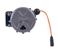 Gishbjka Quick Water/Air Compatible Automatic Rewind Hose Reel 10m Heavy Duty Wall Mount for Industrial& Commercial