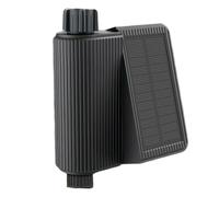 Gishbjka Smart Water Timer Automatic Sprinkleler Timer with Solar Power WiFi Brass Inlet Irrigation Controller No Hub Required