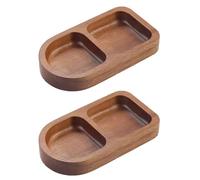 Gishbjka Solid Wood Rectangular Tray Seasoning Tray Breakfast Food Sushi Bread Dessert Sauce Tray Kitchen Dinner Seasoning Tray A