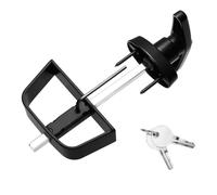 Gishbjka T-Handle Lock Set for Shed Doors - Includes 2 Keys, Safe for Storage Barns, Chicken Coops, 4.5 Inch Stem