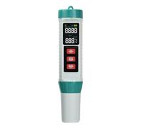 Gishbjka Water Quality Analyzer Digital Chlorine Meter 5 in 1 PH/EC TDS/Salt/Temp Tester for Swimming Pool Detector